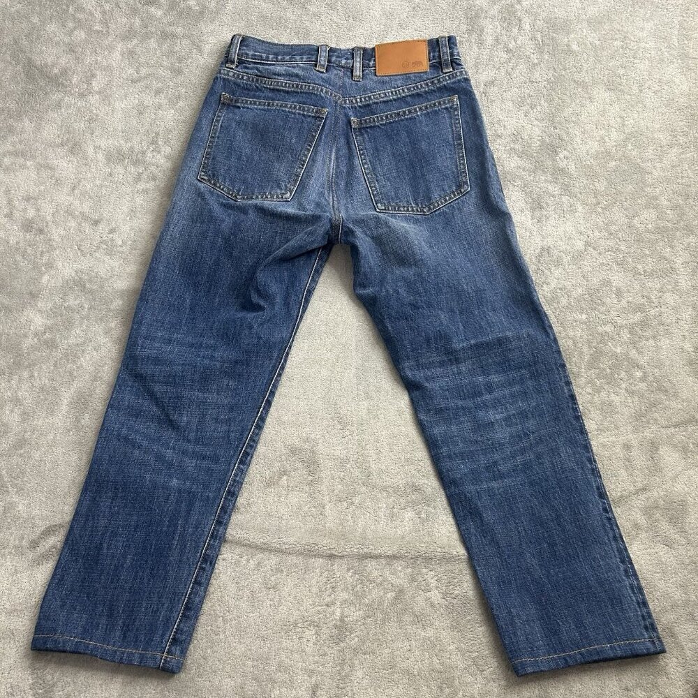 Taylor Stitch Jeans Mens 26x23” Democratic Selvedge Red Line Blue Wash Denim - Picture 16 of 16
